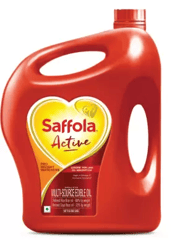 Saffola Active Refined Cooking oil | Blended Rice Bran & SoyaBean oil | Pro Weight Watchers